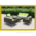 aluminum and PE rattan wicker furniture wicker patio sofa set SCSF-055